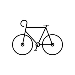 Wall Mural - bike transportation isolated icon line style