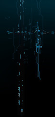 3D Matrix technology wallpaper smartphone. Creative background for smartphone