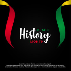 Black History Month Vector Design For Banner or Background