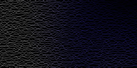 Dark Purple vector pattern with lines. Colorful illustration in circular style with lines. Design for your business promotion.