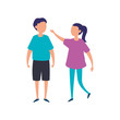 © Gstudio - cute couple kids avatar characters