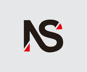 Wall Mural - Creative N, S and NS Technology Letter Logo