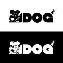 Wall Mural - Dog logo