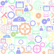© waranon jankerd - settings seamless pattern background icon.