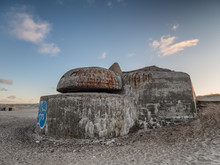 Bunker From WW2 On A Danish Beach In Thyboroen, Denmark