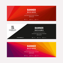Wall Mural - modern web banners template with diagonal elements for a photo. universal design for advertising bus