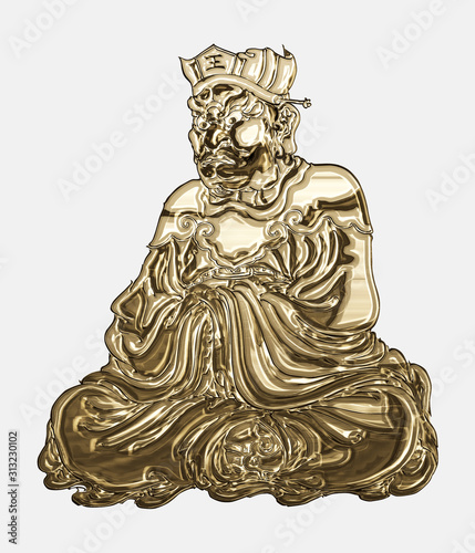 浮世絵 閻魔大王 その2 ゴールドバージョン Comprar Esta Ilustracion De Stock Y Explorar Ilustraciones Similares En Adobe Stock Adobe Stock