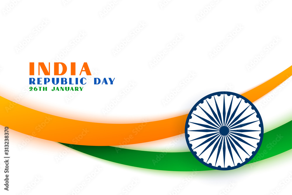 indian republic day tri color flag concept background - obrazy, fototapety, plakaty 
