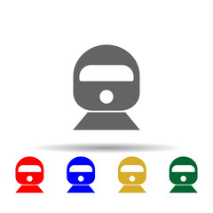 Poster - Express, railway multi color style icon. Simple glyph, flat vector of transport icons for ui and ux, website or mobile application