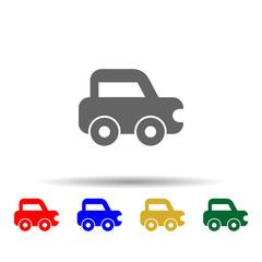 Poster - Car, passenger multi color style icon. Simple glyph, flat vector of transport icons for ui and ux, website or mobile application