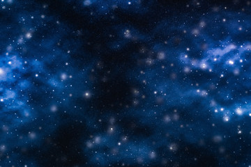 Wall Mural - stars, planet and galaxy in cosmos universe, space and time travel science background