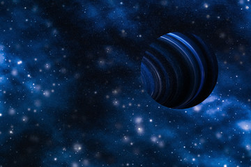 Wall Mural - stars, planet and galaxy in cosmos universe, space and time travel science background