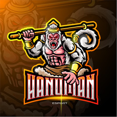 Poster - Hanuman mascot esport logo design