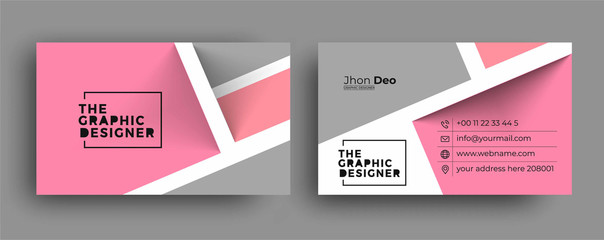 Wall Mural - Business Card - Creative and Clean Modern Business Card Template.