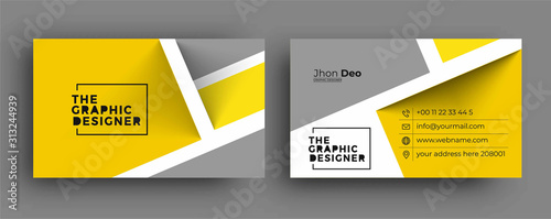 Fotomural Business Card - Creative and Clean Modern Business Card Template.