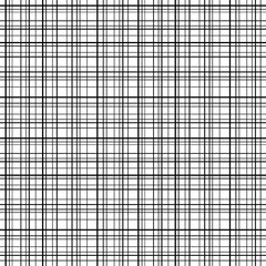 Wall Mural - cross line seamless pattern. black grid lines, white background. abstract stripes, geometric modern 