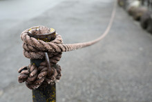 Rope Tied To A Natural Background