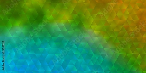 Mata magnetyczna Light Blue, Yellow vector pattern with polygonal style.