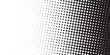 Abstract halftone black and white vector background. Grunge effect dotted pattern. Vector graphic for web business designs.