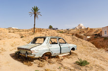 Car Wreck In Tatooine, Tunisia