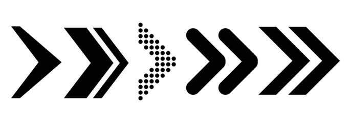 Poster - Arrows vector collection with elegant style and black color. Arrow vector collection. Modern simple arrows. Vector illustration