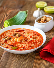 Wall Mural - Portion of Tom Yum soup