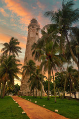 Wall Mural - Dondra Lighthouse at the Southern Tip of Sri Lanka, taken in August 2019