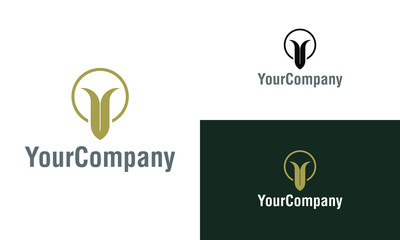 Aufkleber - Creative tulip and flower logo icon design template elements. Vector logo template for company.