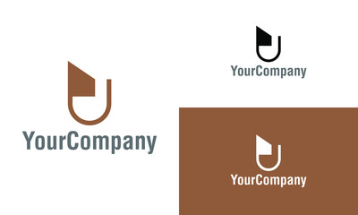 Aufkleber - Creative letter U logo icon design template elements. Vector logo template for company.