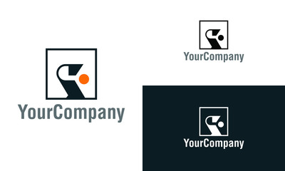 Aufkleber - Creative abstract letter K logo icon design template elements. Vector logo template for company.