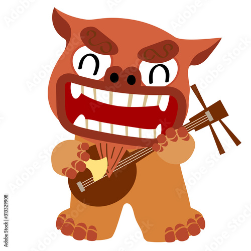 三線を演奏するシーサーのイラスト 沖縄県 旅行のイメージイラスト Vector De Stock Adobe Stock 三線を演奏するシーサーのイラスト 沖縄県 旅行のイメージイラスト Vector De Stock Adobe Stock