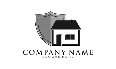 Safe house simple modern vector logo