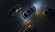 © RareStock - Autonomous Self Driving Vehicle Transportation with lidar technology