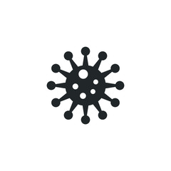 Poster - Bacteria icon template color editable. Bacteria virus symbol vector sign isolated on white background illustration for graphic and web design.