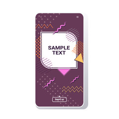 Poster - minimal design cover template for decoration presentation poster memphis style abstract background banner smartphone screen online mobile app copy space vector illustration