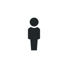 Fototapete - People icon template color editable. Persons symbol vector sign isolated on white background illustration for graphic and web design.