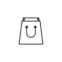 Poster - shopping bag icon template color editable. shopping bag symbol vector sign isolated on white background illustration for graphic and web design.