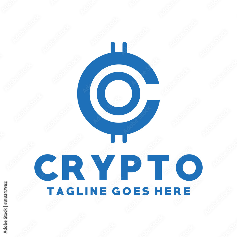 Crypto Logo Design Inspiration For Business And Company Stock Vector |  Adobe Stock