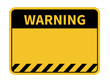 © Alano Design - Warning sign. Blank warning sign. Vector illustration