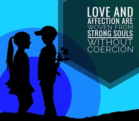 love and affection are not coercion, quote motivational words