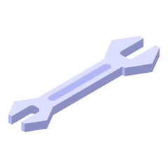 Poster - Wrench icon. Isometric of wrench vector icon for web design isolated on white background