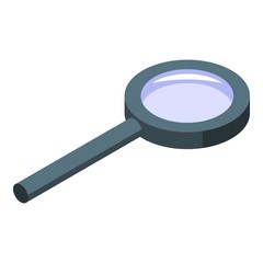 Poster - Magnifier icon. Isometric of magnifier vector icon for web design isolated on white background