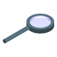 Poster - Magnifier glass icon. Isometric of magnifier glass vector icon for web design isolated on white background