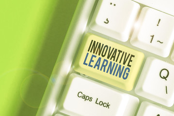 Poster - Writing note showing Innovative Learning. Business concept for Interdisciplinary teaching that stirs analytic thinking