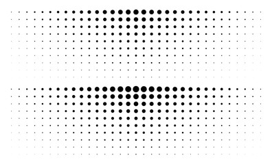 Wall Mural - set of gradient halftone dots backgrounds. horizontal templates using halftone dots pattern. vector 