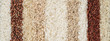 Panoramic banner with ten different varieties of rice. The texture of grains of rice of different colors.