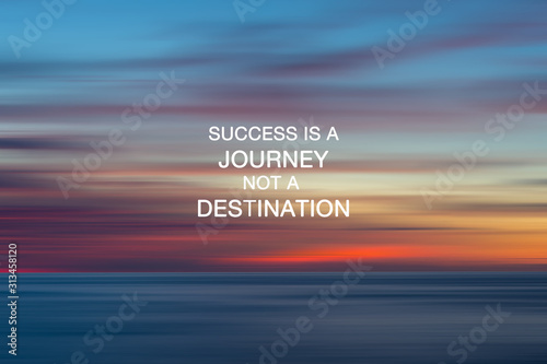 Fotomural Inspirational Quotes - Success is a journey not a destination.