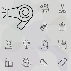 Poster - hair dryer icon. beauty, make up, cosmetics icons universal set for web and mobile