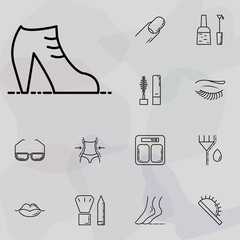 Poster - women shoe icon. beauty, make up, cosmetics icons universal set for web and mobile