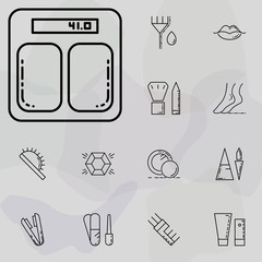 Poster - scales icon. beauty, make up, cosmetics icons universal set for web and mobile